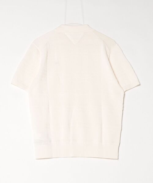 TOMMY HILFIGER（トミーヒルフィガー）の「コットンブレンドショートスリーブポロニット（ニット/セーター・メンズ・マルチ/ホワイト・X-LARGE/SMALL/MEDIUM/LARGE）」の3枚目の写真