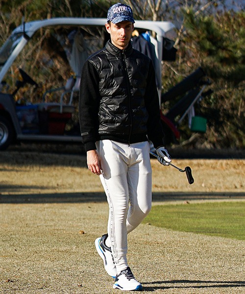 DIVINER GOLF（ディバイナー ゴルフ）の「【DIVINER GOLF】裏毛テープ使いジョガーパンツ メンズ スウェットパンツ サイドライン 春服（スウェットパンツ・メンズ・ホワイト/ブラック/杢グレー・M/L/XL/XXL）」の7枚目の写真