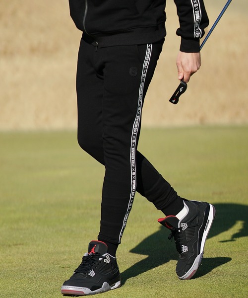 DIVINER GOLF（ディバイナー ゴルフ）の「【DIVINER GOLF】裏毛テープ使いジョガーパンツ メンズ スウェットパンツ サイドライン 春服（スウェットパンツ・メンズ・ホワイト/ブラック/杢グレー・M/L/XL/XXL）」の11枚目の写真