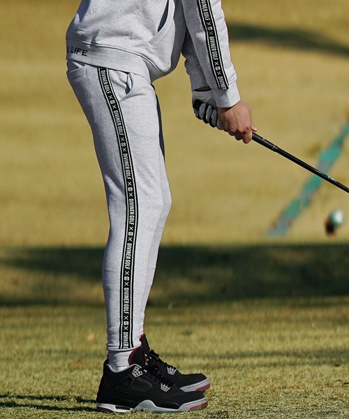 DIVINER GOLF（ディバイナー ゴルフ）の「【DIVINER GOLF】裏毛テープ使いジョガーパンツ メンズ スウェットパンツ サイドライン 春服（スウェットパンツ・メンズ・ホワイト/ブラック/杢グレー・M/L/XL/XXL）」の15枚目の写真
