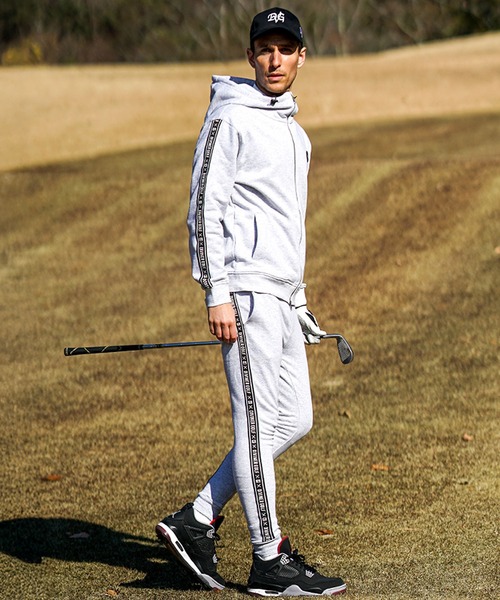 DIVINER GOLF（ディバイナー ゴルフ）の「【DIVINER GOLF】裏毛テープ使いジョガーパンツ メンズ スウェットパンツ サイドライン 春服（スウェットパンツ・メンズ・ホワイト/ブラック/杢グレー・M/L/XL/XXL）」の20枚目の写真