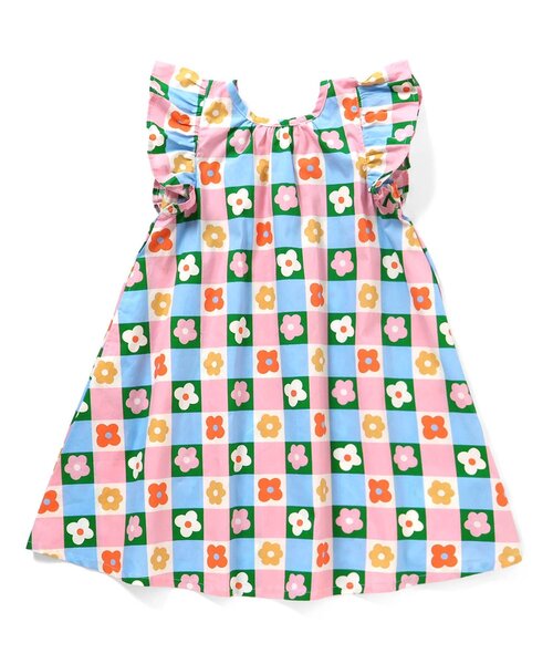 apres les cours(アプレレクール)の「【リンク/WEB限定】FUNNY総柄ワンピース(ワンピース・キッズ・サックスブルー/その他3/キナリ/ストライプ・80/90/100/110/120/130)」の5枚目の写真