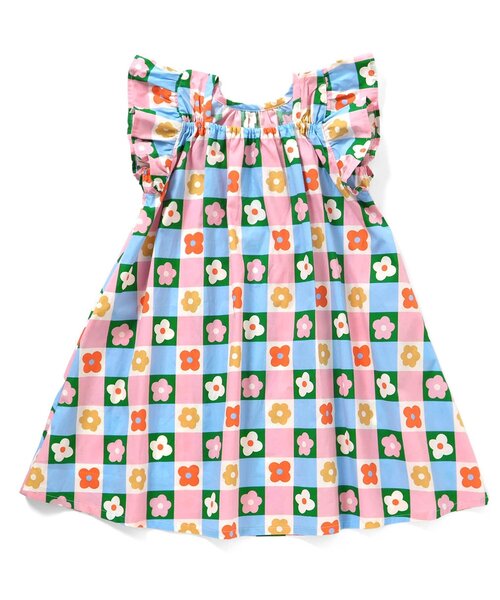 apres les cours(アプレレクール)の「【リンク/WEB限定】FUNNY総柄ワンピース(ワンピース・キッズ・サックスブルー/その他3/キナリ/ストライプ・80/90/100/110/120/130)」の6枚目の写真