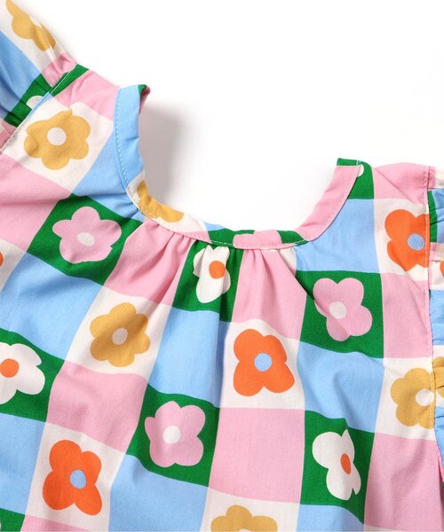 apres les cours(アプレレクール)の「【リンク/WEB限定】FUNNY総柄ワンピース(ワンピース・キッズ・サックスブルー/その他3/キナリ/ストライプ・80/90/100/110/120/130)」の17枚目の写真