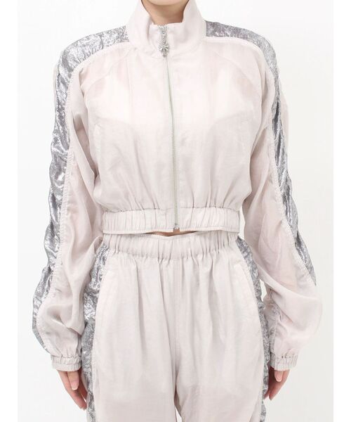 GYDA（ジェイダ）の「sacred edge cross shinyショートブルゾン（ブルゾン・レディース・パープル/ブラック/アイボリー・FREE）」の9枚目の写真