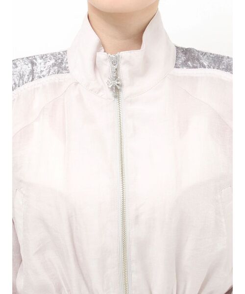 GYDA（ジェイダ）の「sacred edge cross shinyショートブルゾン（ブルゾン・レディース・パープル/ブラック/アイボリー・FREE）」の12枚目の写真