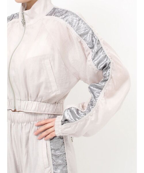 GYDA（ジェイダ）の「sacred edge cross shinyショートブルゾン（ブルゾン・レディース・パープル/ブラック/アイボリー・FREE）」の13枚目の写真