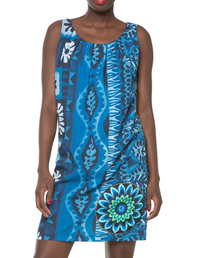 Desigual | 「Desigual/デシグアル」カラフルノースリーブワンピース(ワンピース)