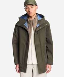 AIGLE（エーグル）の「透湿防水 3レイヤー テクニカルコットン フーデッドジャケット（マウンテンパーカー）」