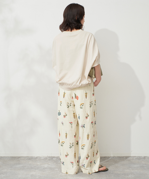 SLOBE IENA(スローブイエナ)の「ドルマンプルオーバー(Tシャツ/カットソー・レディース・ベージュ/ネイビー/グレー・FREE)」の14枚目の写真