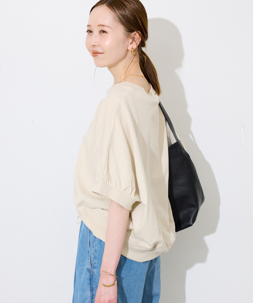 SLOBE IENA(スローブイエナ)の「ドルマンプルオーバー(Tシャツ/カットソー・レディース・ベージュ/ネイビー/グレー・FREE)」の20枚目の写真