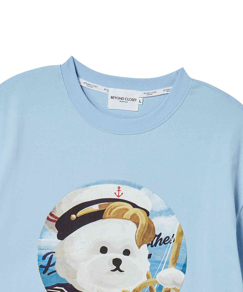 Beyond Closet（-）の「ILPマリンパッチドッグ半袖Tシャツスカイブルー（Tシャツ/カットソー・メンズ・その他・SMALL/LARGE）」の4枚目の写真