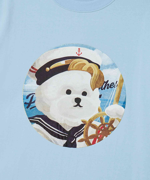 Beyond Closet（-）の「ILPマリンパッチドッグ半袖Tシャツスカイブルー（Tシャツ/カットソー・メンズ・その他・SMALL/LARGE）」の6枚目の写真