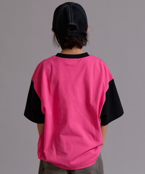 PAIRMANON STREET(ペアマノンストリート)の「【90-160cm】【綿100%】吸水速乾 ポケット半袖T【PAIRMANON STREET】(Tシャツ/カットソー・キッズ・ホワイト系その他/ベージュ系その他/グリーン/ブラック/ピンク系その他/オフホワイト・100/110/120/130/140/150/160/90)」の22枚目の写真
