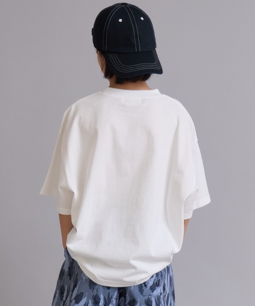 PAIRMANON STREET(ペアマノンストリート)の「【90-160cm】【綿100%】吸水速乾 ポケット半袖T【PAIRMANON STREET】(Tシャツ/カットソー・キッズ・ホワイト系その他/ベージュ系その他/グリーン/ブラック/ピンク系その他/オフホワイト・100/110/120/130/140/150/160/90)」の8枚目の写真