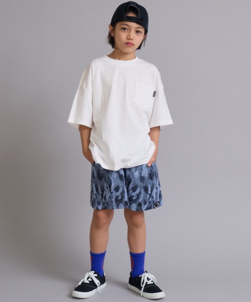 PAIRMANON STREET(ペアマノンストリート)の「【90-160cm】【綿100%】吸水速乾 ポケット半袖T【PAIRMANON STREET】(Tシャツ/カットソー・キッズ・ホワイト系その他/ベージュ系その他/グリーン/ブラック/ピンク系その他/オフホワイト・100/110/120/130/140/150/160/90)」の9枚目の写真