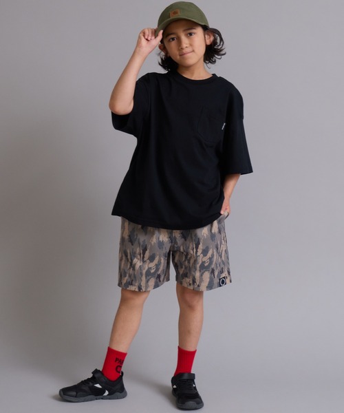PAIRMANON STREET(ペアマノンストリート)の「【90-160cm】【綿100%】吸水速乾 ポケット半袖T【PAIRMANON STREET】(Tシャツ/カットソー・キッズ・ホワイト系その他/ベージュ系その他/グリーン/ブラック/ピンク系その他/オフホワイト・100/110/120/130/140/150/160/90)」の13枚目の写真