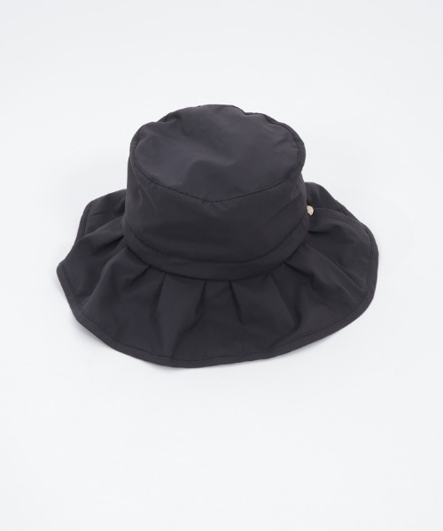 axes femme（アクシーズファム）の「フリル風ブリムＵＶハット（ハット・レディース・ブラック/キナリ・FREE）」の2枚目の写真