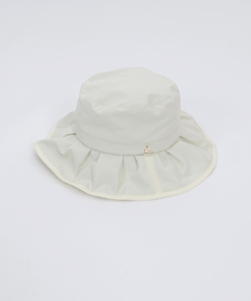 axes femme（アクシーズファム）の「フリル風ブリムＵＶハット（ハット・レディース・ブラック/キナリ・FREE）」の4枚目の写真