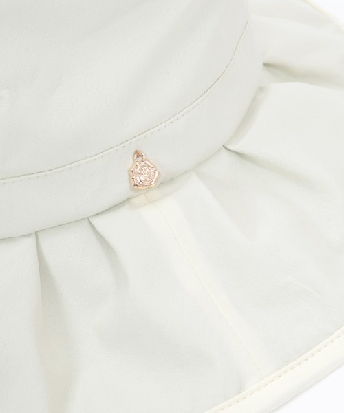 axes femme（アクシーズファム）の「フリル風ブリムＵＶハット（ハット・レディース・ブラック/キナリ・FREE）」の7枚目の写真