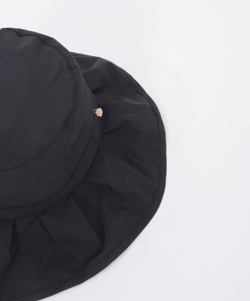 axes femme（アクシーズファム）の「フリル風ブリムＵＶハット（ハット・レディース・ブラック/キナリ・FREE）」の16枚目の写真