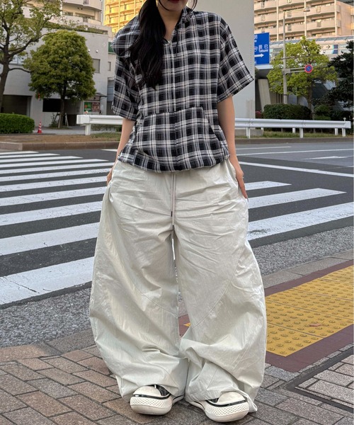 sedacle(セダクル)の「チェックシアージップパーカー(パーカー・メンズ・ブラック/ネイビー・SMALL/MEDIUM/LARGE)」の7枚目の写真