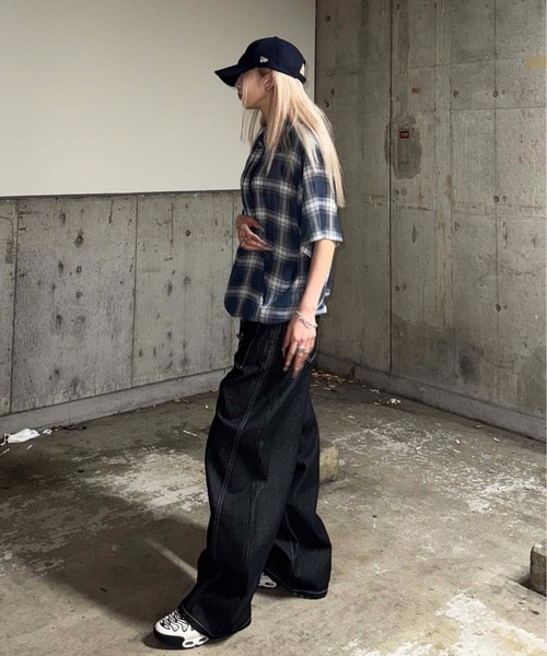 sedacle(セダクル)の「チェックシアージップパーカー(パーカー・メンズ・ブラック/ネイビー・SMALL/MEDIUM/LARGE)」の19枚目の写真