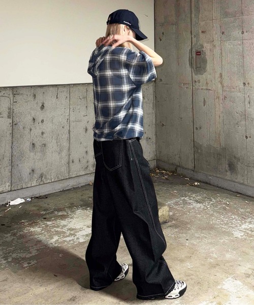 sedacle(セダクル)の「チェックシアージップパーカー(パーカー・メンズ・ブラック/ネイビー・SMALL/MEDIUM/LARGE)」の21枚目の写真