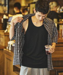 FREAK'S STORE | AIRDRY FUNCTIONAL リブ編み タンクトップ/エアドライ ポリエステル/吸水速乾/遮熱性/UVカット(タンクトップ)