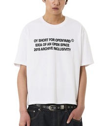 『OY/オーワイ』ARCHIVE TEXT CROP TEE /アーカイブテキストクロップ Tシャツ