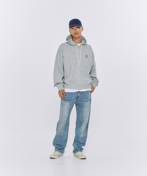 AECA(エイカ)の「EVERYDAY AECA CLOVER ZIP UP HOODIE-WASHED CHARCOAL(パーカー・メンズ・その他・MEDIUM/LARGE/X-LARGE/W)」の6枚目の写真