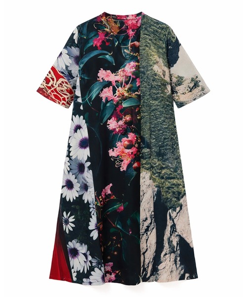 NON TOKYO(ノントーキョー)の「DIRECT PRINT PULLOVER H/S OP(ワンピース・レディース・カラフル/ホワイト×ブラック・FREE)」の9枚目の写真