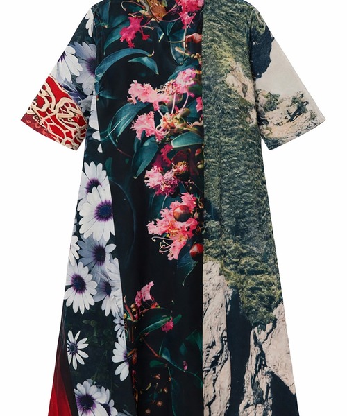 NON TOKYO(ノントーキョー)の「DIRECT PRINT PULLOVER H/S OP(ワンピース・レディース・カラフル/ホワイト×ブラック・FREE)」の13枚目の写真