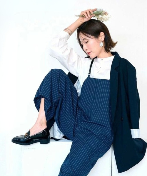 Ehre style(エーレスタイル)の「Ehre styleオリジナル -5kg見え!?妥協なしジャケット(テーラードジャケット・レディース・ブラック/ネイビー・FREE)」の8枚目の写真