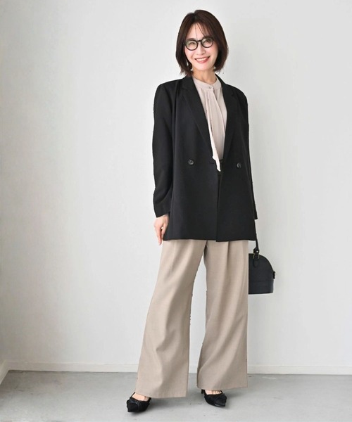 Ehre style(エーレスタイル)の「Ehre styleオリジナル -5kg見え!?妥協なしジャケット(テーラードジャケット・レディース・ブラック/ネイビー・FREE)」の10枚目の写真