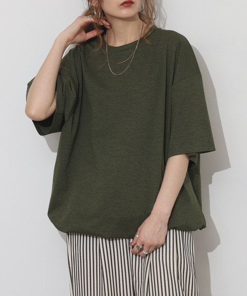 FUNALIVE(ファンアライブ)の「マルチファンクションBIG T 半袖(Tシャツ/カットソー・メンズ・ベージュ/ブラック/カーキ/チャコール/オフホワイト・M/XL/L)」の5枚目の写真