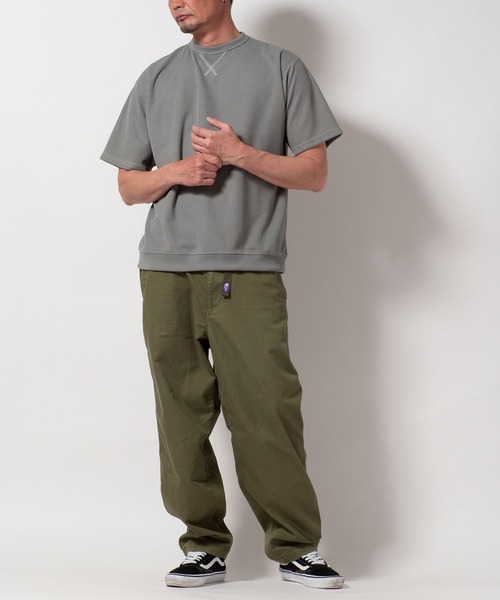 BAYBLO(ベイブロ)の「(SA) ワッフル ワイド 無地 半袖 Tシャツ(Tシャツ/カットソー・メンズ・ブラック/グレー/ネイビー/カーキ/アイボリー・LL/L/M)」の16枚目の写真