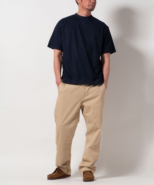 BAYBLO(ベイブロ)の「(SA) ワッフル ワイド 無地 半袖 Tシャツ(Tシャツ/カットソー・メンズ・ブラック/グレー/ネイビー/カーキ/アイボリー・LL/L/M)」の21枚目の写真