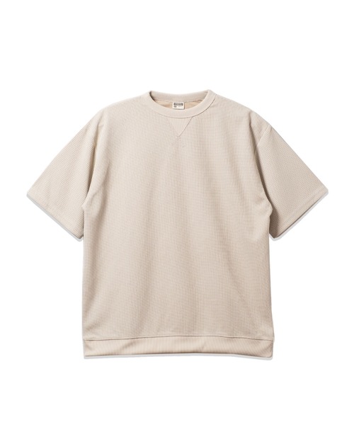 BAYBLO(ベイブロ)の「(SA) ワッフル ワイド 無地 半袖 Tシャツ(Tシャツ/カットソー・メンズ・ブラック/グレー/ネイビー/カーキ/アイボリー・LL/L/M)」の11枚目の写真