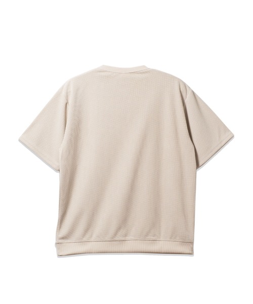 BAYBLO(ベイブロ)の「(SA) ワッフル ワイド 無地 半袖 Tシャツ(Tシャツ/カットソー・メンズ・ブラック/グレー/ネイビー/カーキ/アイボリー・LL/L/M)」の12枚目の写真