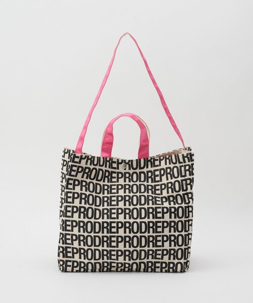 RePRODUCTION LABEL(リプロダクションレーベル)の「【RePRODUCTION LABEL / リプロダクションレーベル】2WAYロゴトートバッグ(トートバッグ・レディース・カーキ/ブラック・FREE)」の2枚目の写真