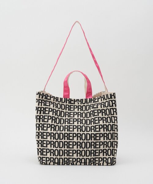 RePRODUCTION LABEL(リプロダクションレーベル)の「【RePRODUCTION LABEL / リプロダクションレーベル】2WAYロゴトートバッグ(トートバッグ・レディース・カーキ/ブラック・FREE)」の4枚目の写真
