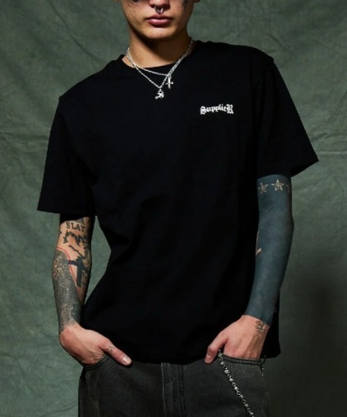 A'GEM/9 × .kom 『SUPPLIER/サプライヤー』 Cross Tee/クロスTシャツ