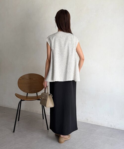 Chez toi(シェトワ)の「【ITAMI企画】ツイードベスト×ノースリワンピース(ワンピース・レディース・ホワイト・LARGE/MEDIUM/SMALL)」の16枚目の写真