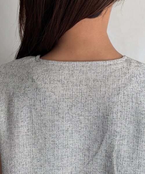 Chez toi(シェトワ)の「【ITAMI企画】ツイードベスト×ノースリワンピース(ワンピース・レディース・ホワイト・LARGE/MEDIUM/SMALL)」の21枚目の写真