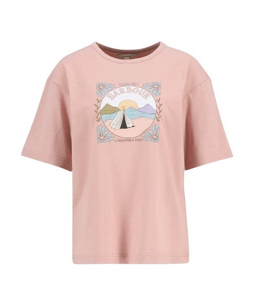 Barbour(バブアー)の「OrlaフロントプリントTシャツ(レディース)(Tシャツ/カットソー・レディース・ピンク/ホワイト・8/10)」の14枚目の写真