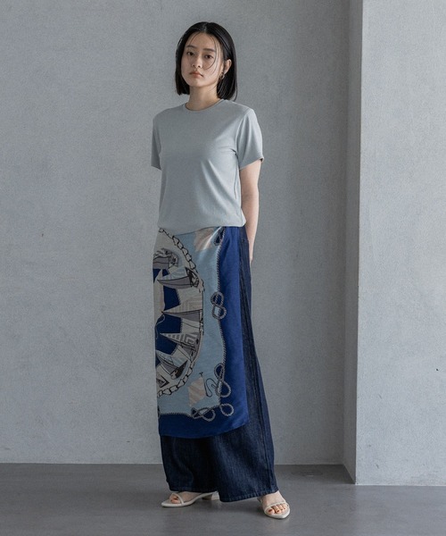 A part by（アパートバイ）の「シルクコンスカーフ２/アソート（バンダナ/スカーフ・レディース・ブルー/ピンク系その他2・FREE）」の12枚目の写真