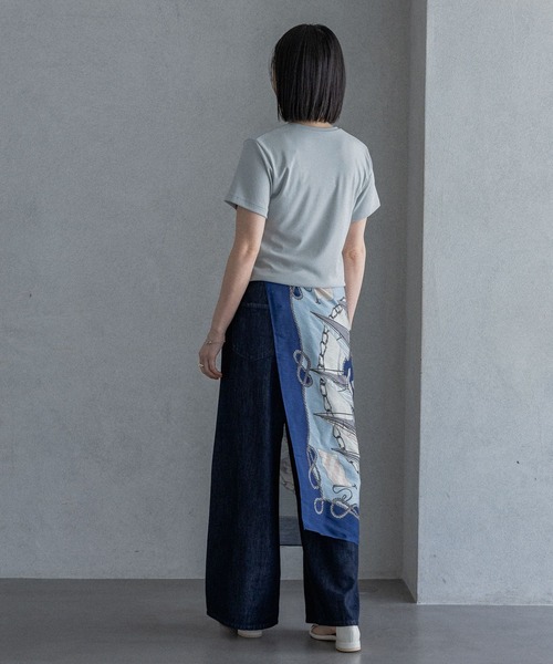 A part by（アパートバイ）の「シルクコンスカーフ２/アソート（バンダナ/スカーフ・レディース・ブルー/ピンク系その他2・FREE）」の13枚目の写真