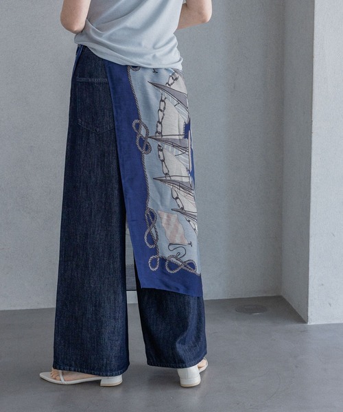 A part by（アパートバイ）の「シルクコンスカーフ２/アソート（バンダナ/スカーフ・レディース・ブルー/ピンク系その他2・FREE）」の15枚目の写真