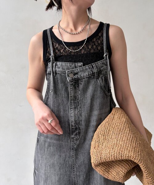 DouDou（ドゥドゥ）の「レースタンク（Tシャツ/カットソー・レディース・ホワイト/ブラック/カーキ・FREE）」の20枚目の写真